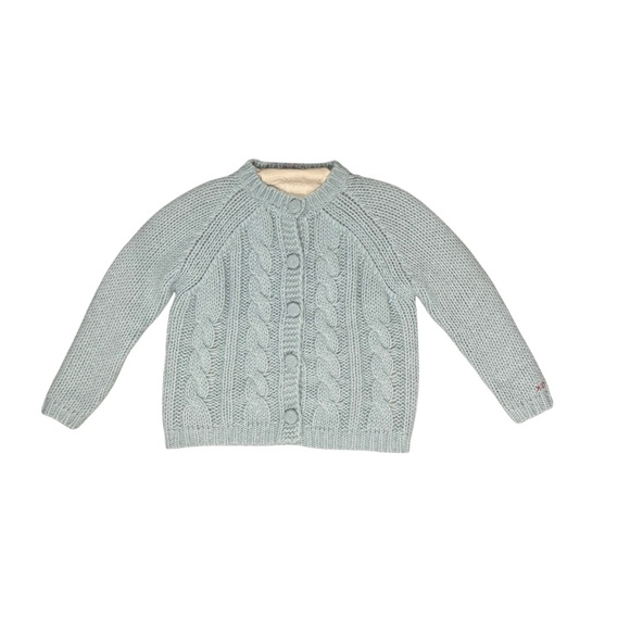 Frances Valentine Molly Cable Wool & Mohair-Blend Cardigan - Picture 3 of 6